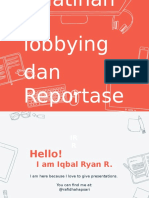 Pelatihan Reportase & Lobbying