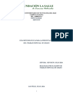 Guía Metodológica de La Salle - 2014