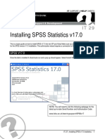Installing SPSS Statistics v17.0