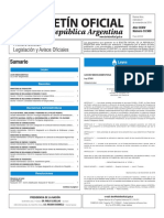 Boletín Oficial de La República Argentina, Número 33.500. 09 de Noviembre de 2016