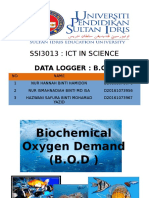 Ssi3013: Ict in Science: Data Logger: B.O.D