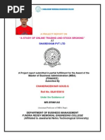 Download A Project Report on Online Trading  Stock Brokers of Sharekhan by chandu9041 SN33059297 doc pdf