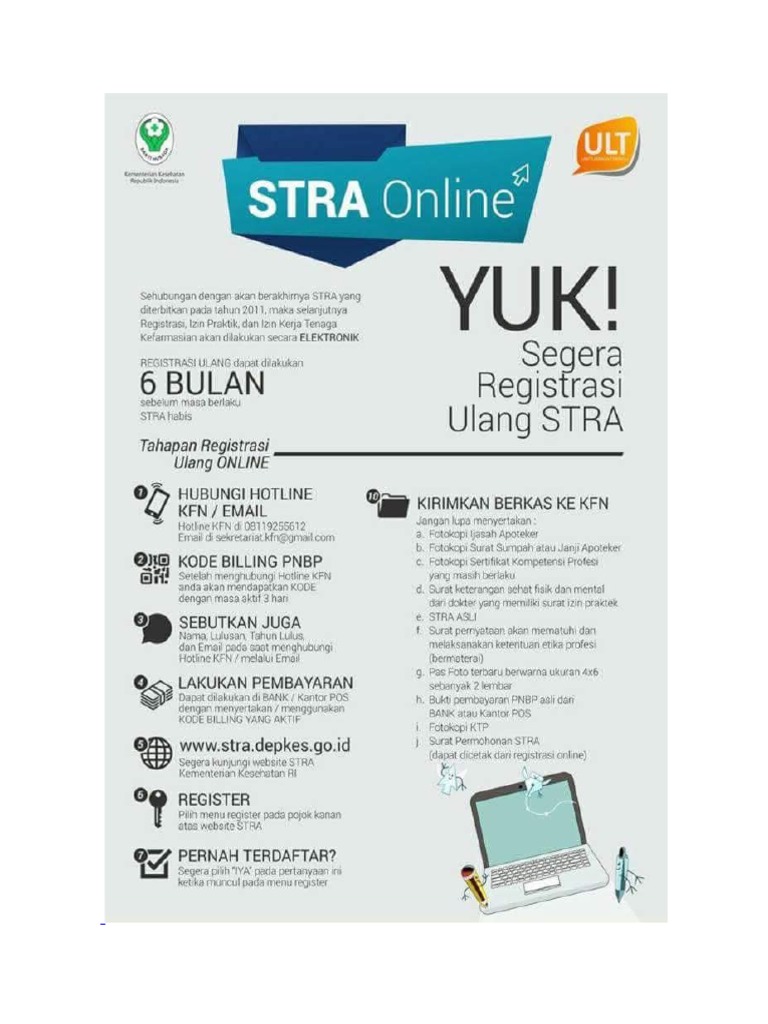Panduan Pengajuan STRA Apoteker | PDF