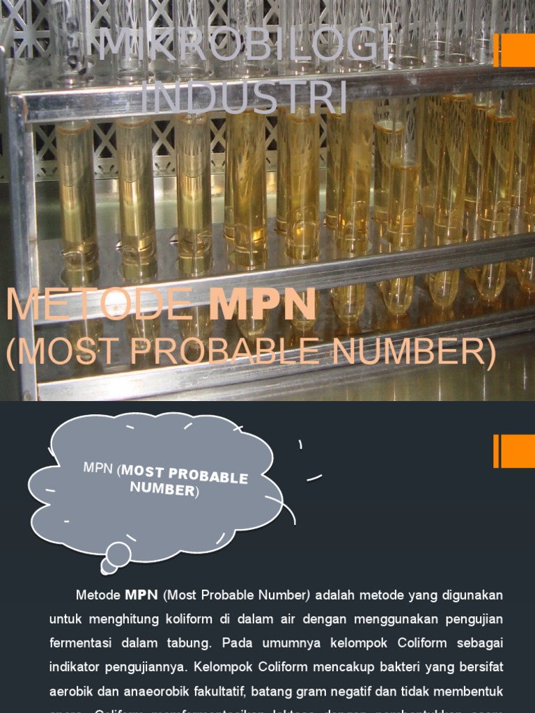 Mpn Most Probable Number