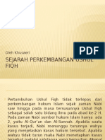 Sejarah Perkembangan Ushul Fiqh