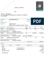 Retail Invoice Infiniti Retail Limited Trading As Croma: Mum-Kandivali-A092