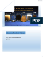 Types of Admixtures Available in Pakistan and Their