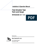 Float Type Level Gauge Using Spring Motor