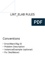 Lint Elab Rules