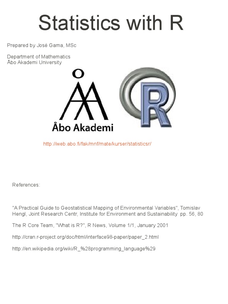 579 | PDF | R (Programming Language) | Scheme (Programming Language)