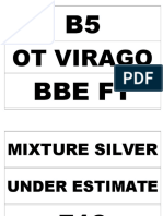 B5 Bbe FT: Ot Virago