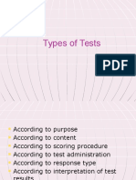 Types of Tests