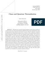 Chaos and Quantum Thermalization: Department of Physics University of California Santa Barbara, CA 93106