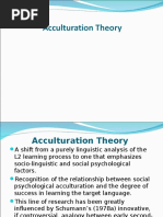 Acculturation Theory