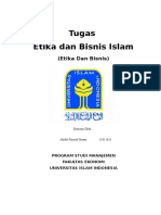 Tugas Etika Dan Bisnis Islam (13311621)