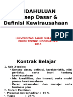 Materi 1 Kewirausahaan Konsep Dasar Dan Definisi Kewirausahaan 1