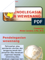 Materi Pendelegasian Wewenang (Pengantar Manajemen Pertemuan 6)