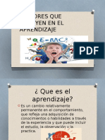 Factores Aprendizaje