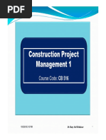 Topic 1 CB516 Introduction