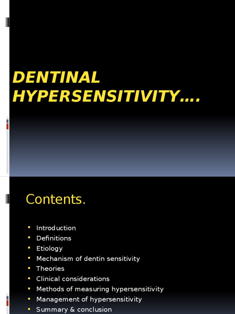 Dentin Hypersensitivity: Theories and Management | PDF | Dentin | Fluoride