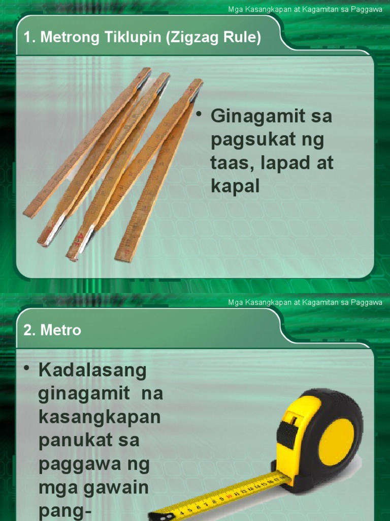 Kasangkapan at Kagamitan Sa Paggawa | PDF, image size:768x1024