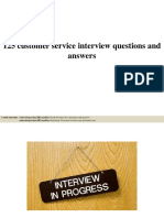 125 Customer Service Interview Questions and Answers