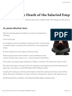 Death of the Salaried Employee