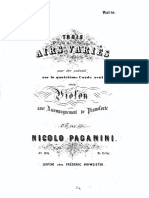 Paganini - 3 Airs Varies On The 4th String For Violin and Piano VLN PDF