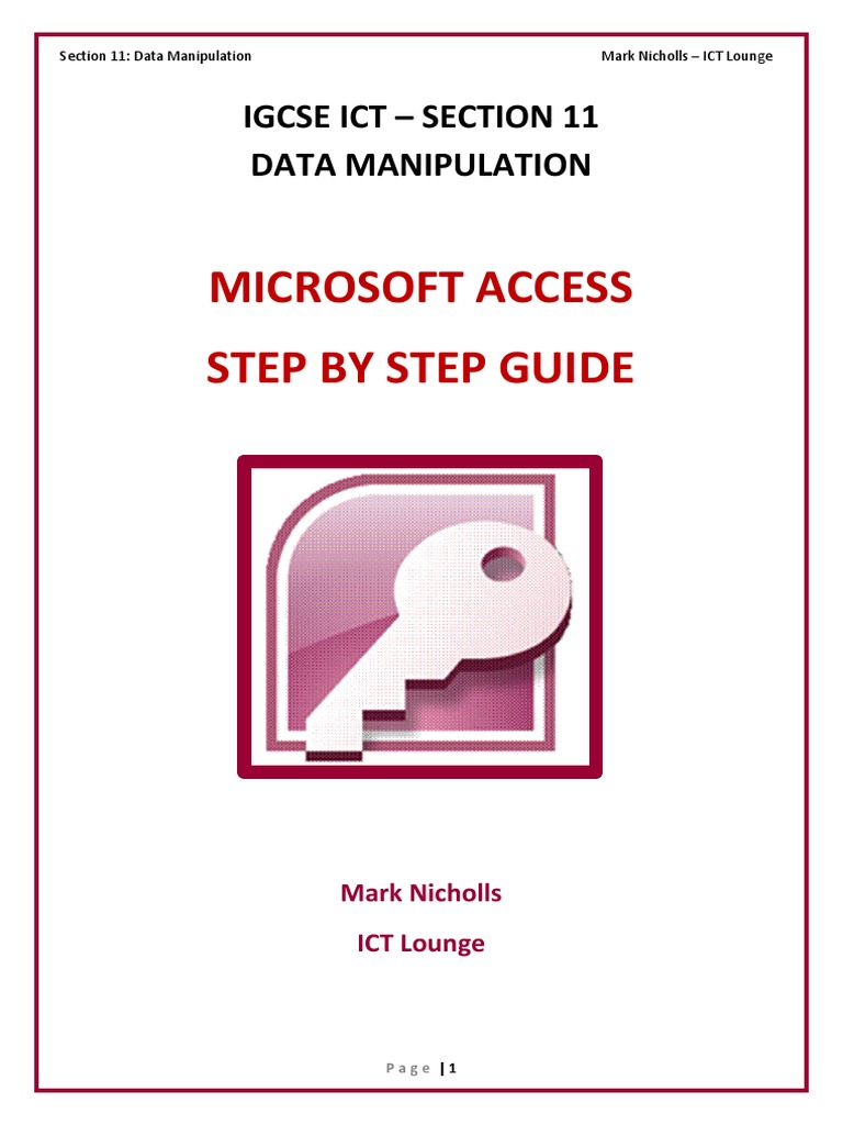 Microsoft Access Data Manipulation PDF | PDF | Comma Separated Values ...