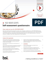 ISO 9001 FDIS Self Assessment Checklist FINAL July 2015