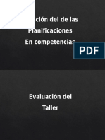 Creación Del de Las Planificaciones en Competencias