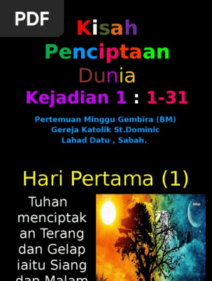 Kisah Penciptaan Dunia Katolik Pdf