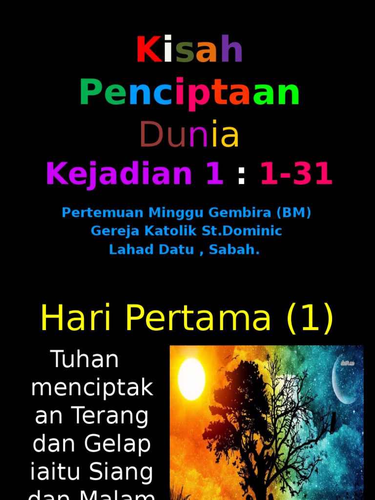 Kisah Penciptaan Dunia Katolik Pdf