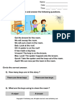 Reading Comprehension Broom For The Room PDF