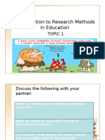 Topic 1 Introduction To Educational Research