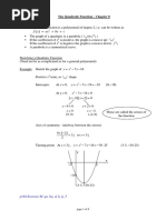 FX Ax BX C: The Quadratic Function - Chapter 8