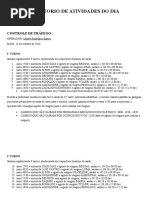 Relatorio de Atividades Do Dia