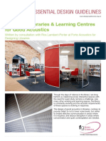 Essential guidelines for designing libraries with good acoustics