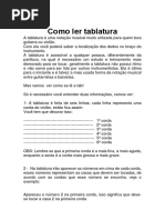 Como Ler Tablatura