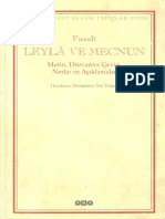Muhammed Nur Doğan - Leyla Ile Mecnun - Metin - Düz Yazıya Çeviri - Notlar Ve Açıklamalar (Istanbul-2000)