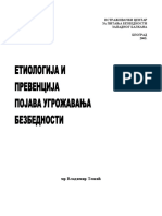 Etiologija I Prevencija Pojava Ugrozavanja Bezbednosti PDF