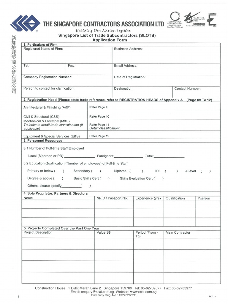 SLOTS Application Form With T & C For Registration | PDF | Deep ...