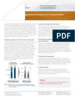 Rapid Growth Led To Organizational Complexity for a Pharmaceutical Research Company