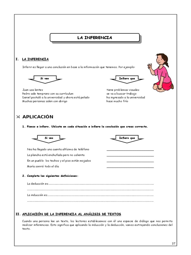Ejercicios de Inferencia en Lectura | PDF | Inferencia | Moralidad