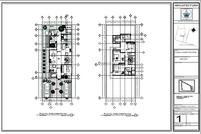 Planos Casa Habitacion 2 Niveles PDF | PDF | Tecnología