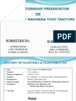 Sankalp Gupta - PPT MAhindra Tractors SIP