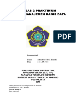 Tugas 2 Praktikum Sistem Manajemen Basis Data: Disusun Oleh: Nama: Hendrik Satria Harefa Nim: 151.05.1026
