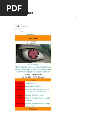 Sharingan Franquicias De Medios Mitopoeia