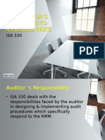 The Auditor'S Responses To Assessed Risks
