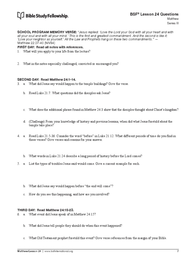 Homiletics worksheet for bible study fellowship